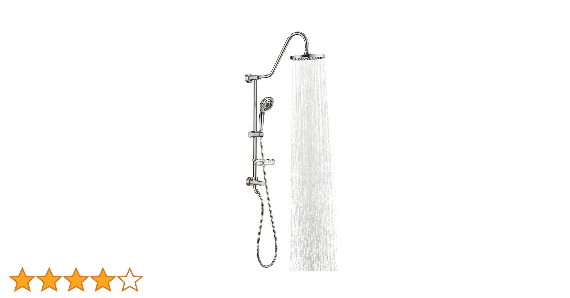 【SISANDI】 MIES BRAZILIAN rain shower Essential™ Shower Series | 14” Linear Square H2Okinetic